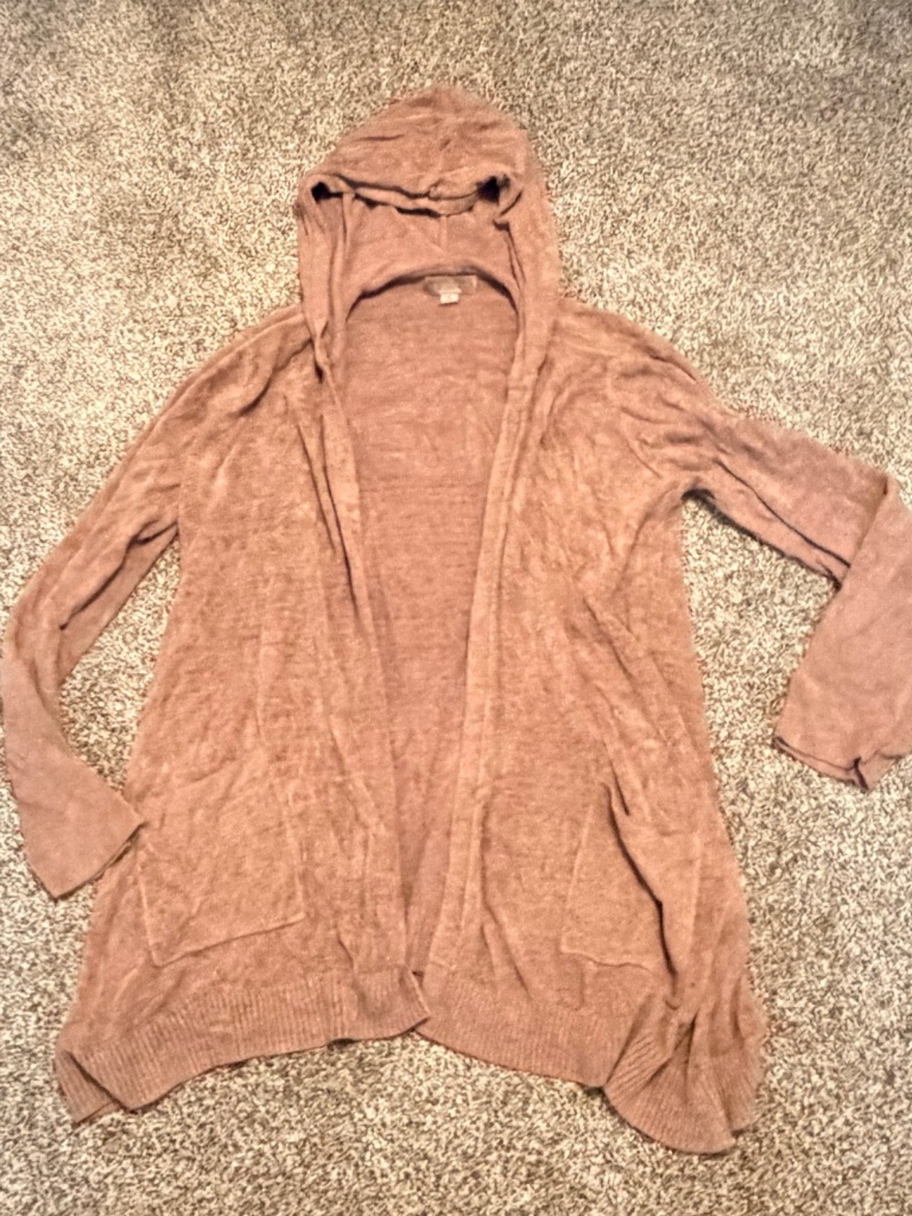 BAREFOOT Dreams Hooded Cardigan with pockets Women's Size M